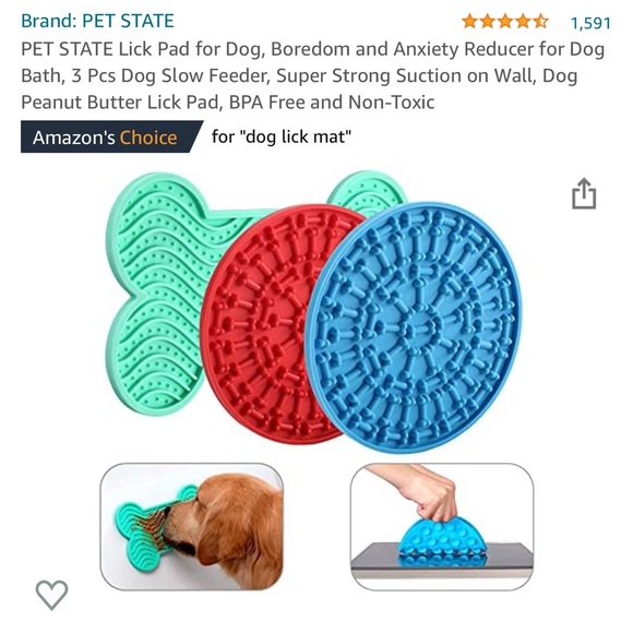 ๐โจDog ๐ถ Lick ๐
Mat 3pc - Picture 1 of 6